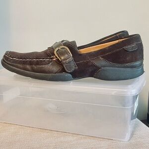 Sperry Chocolate Brown  Loafers with Brass Buckle